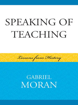 cover image of Speaking of Teaching